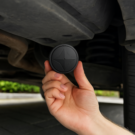 Handlicher Mayer Mini GPS Tracker mit USB-Anschluss, ideal für diskrete Ortung von Fahrzeugen.