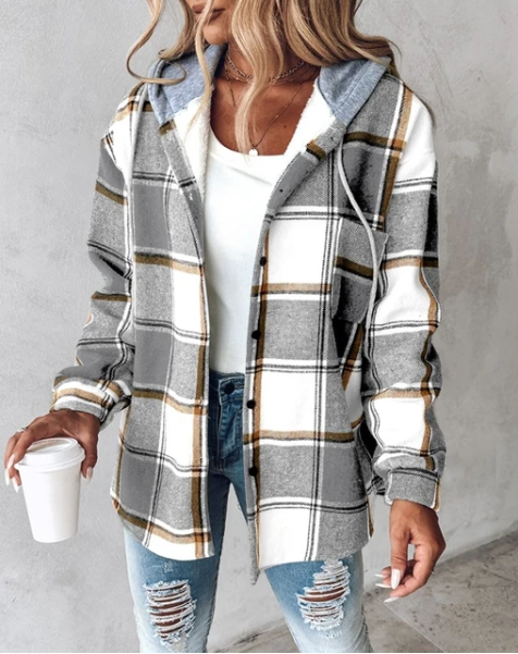 Damen Kapuzenpullover: Bequeme Freizeitkleidung mit langen Ärmeln, ideal für einen stylischen Alltags-Look.