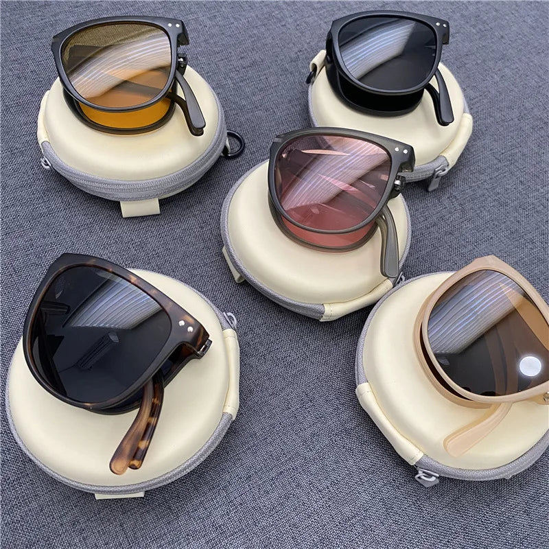 Multifunktionale faltbare Unisex-Sonnenbrille, Retro-Design, UV-Schutz für jede Reise.