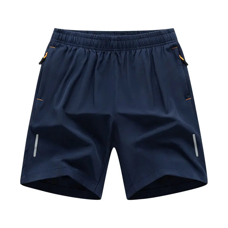 Kurze Herren Fitnesshose Graeme in Grau für Sport & Freizeit, hoher Komfort & sichere Taschen.