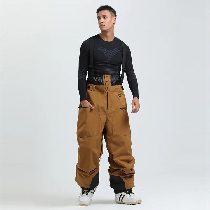 Skihose unisex mit Hosenträgern, optimaler Kälteschutz, wasserdicht, für extreme Winterbedingungen.