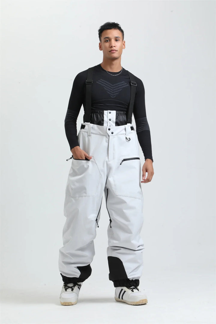 Unisex Skihose mit verstellbaren Hosenträgern, wasserdicht & warm bis -40°C, ideal für Wintersport.