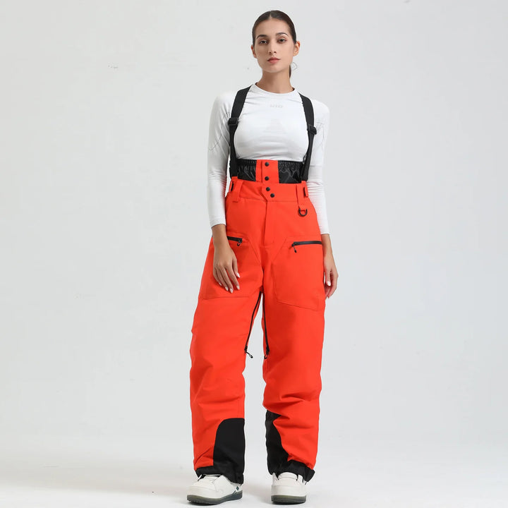 Unisex Thermohose mit Hosenträgern, -40°C Isolierung, wasserdicht & atmungsaktiv, ideal für Sportler.