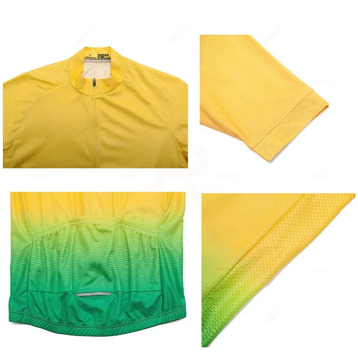Sportliches Herren Radtrikot Set für sommerliches Radfahren, atmungsaktiv, schnelltrocknend & komfortabel.