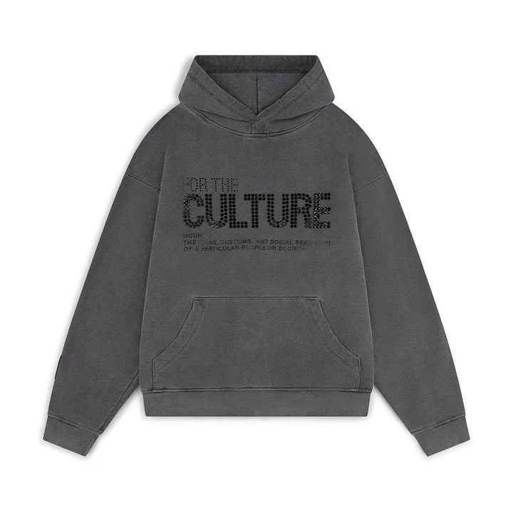 Modischer Urban-Fashion Herren-Pullover mit funkelndem Strass und coolem Statement-Design für Freizeit.