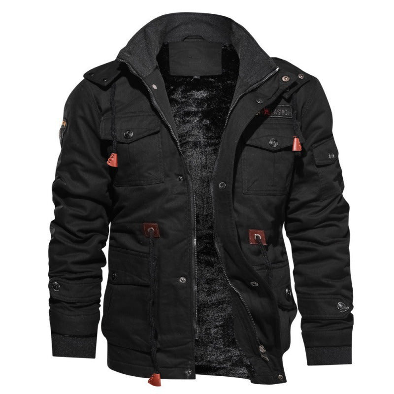 Stilvolle, warme Herren Winterjacke, perfekt für kalte Tage, Outdoor & Freizeit. Robuste Herbst-Winter-Kleidung.