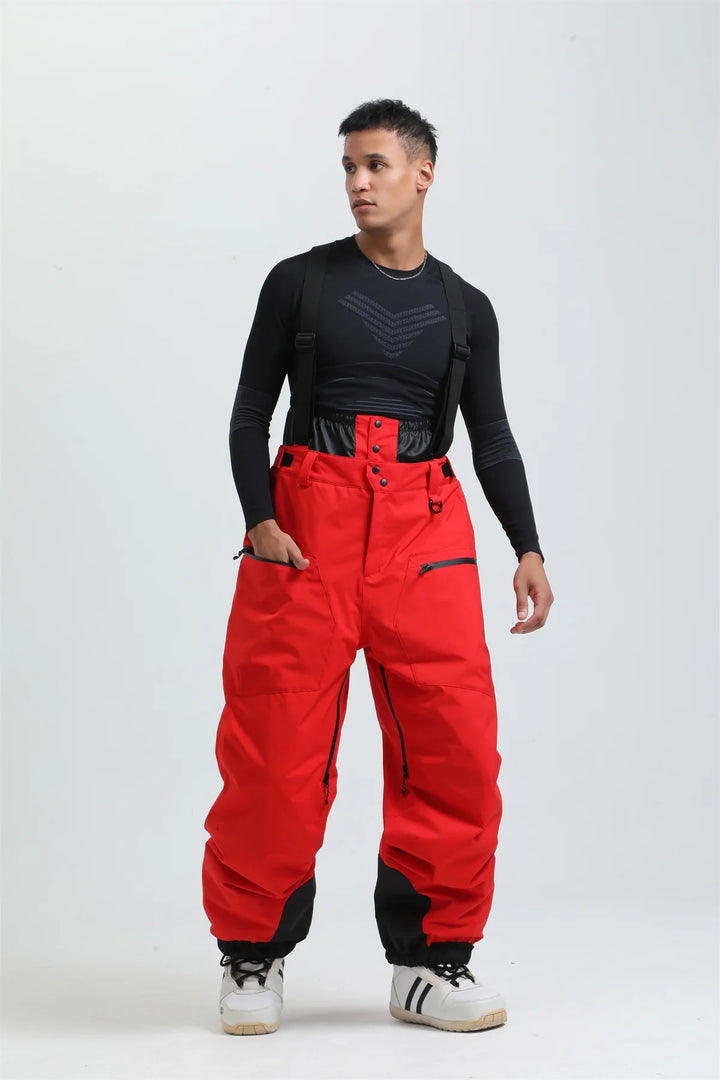 Funktionelle Skihose, unisex, mit Hosenträgern, zuverlässiger Kälteschutz & wasserdichte Membran.