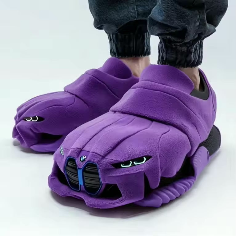 Geschenkidee: Hochwertige Herren Winterhausschuhe "AutoLuxe" für Wärme & Stil; perfekte gemütliche Pantoffeln.