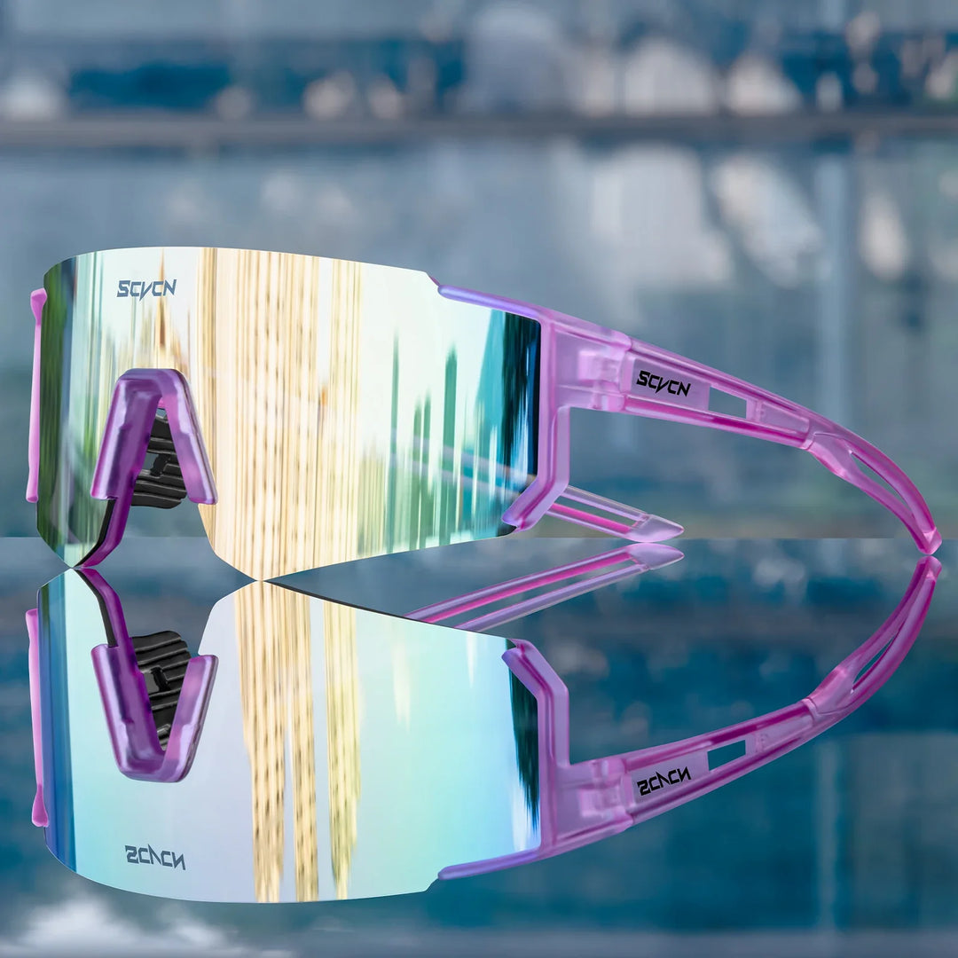 Leichte UV400 Sportsonnenbrille für Herren & Damen, ideal für Radfahren, Wandern und Sport.