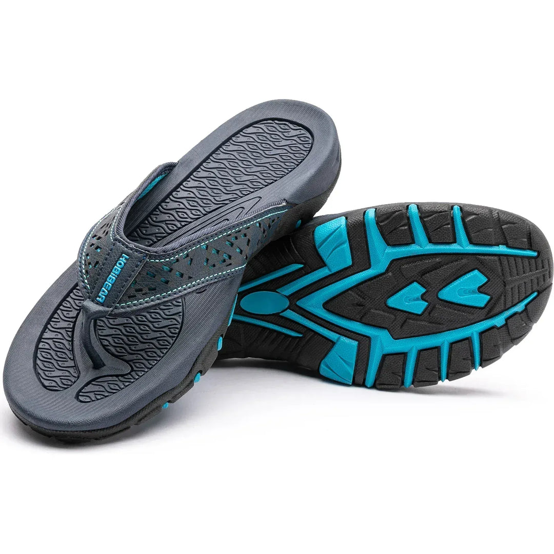 Allround Herren Sandalen: orthopädische Fußgewölbestütze, rutschfest, Komfort für Freizeit.