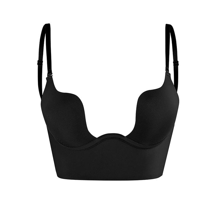 Komfortabler Rückenfreier Push-up BH für Damen. Nahtlose Unterwäsche, ideal für Alltag oder Hochzeitsmode.