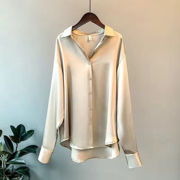 Schicke Damenbluse langarm, perfektes Oberteil für elegante Freizeit-Looks und Alltagsoutfits.