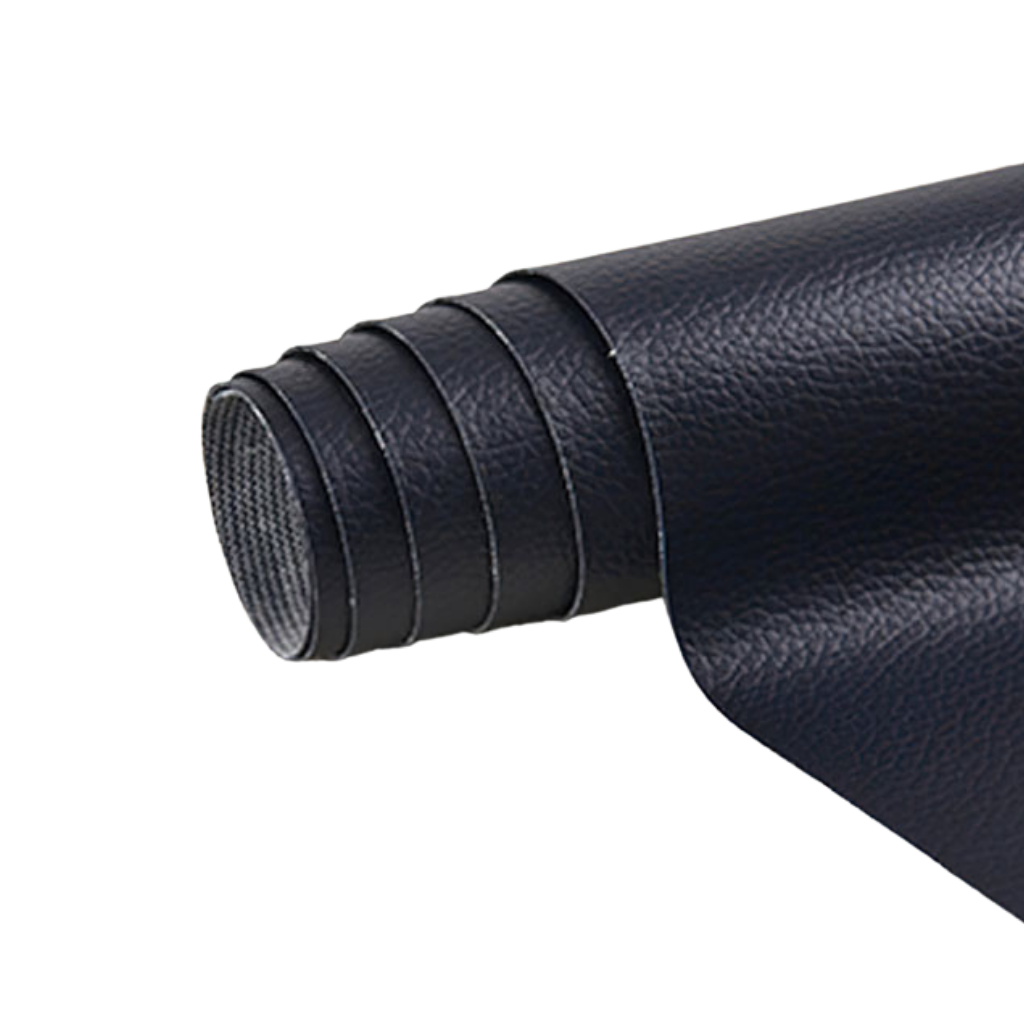 Roter selbstklebender Reparaturflicken, perfekt für Autositze und Lederaccessoires.