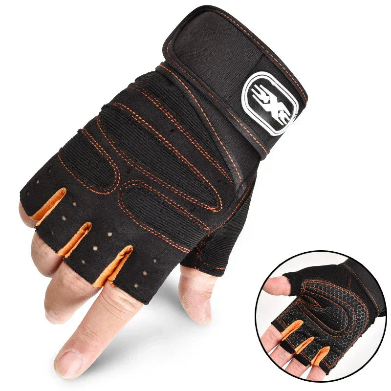 Professionelle Unisex Fitnesshandschuhe mit Handgelenkstütze für sicheres Training.