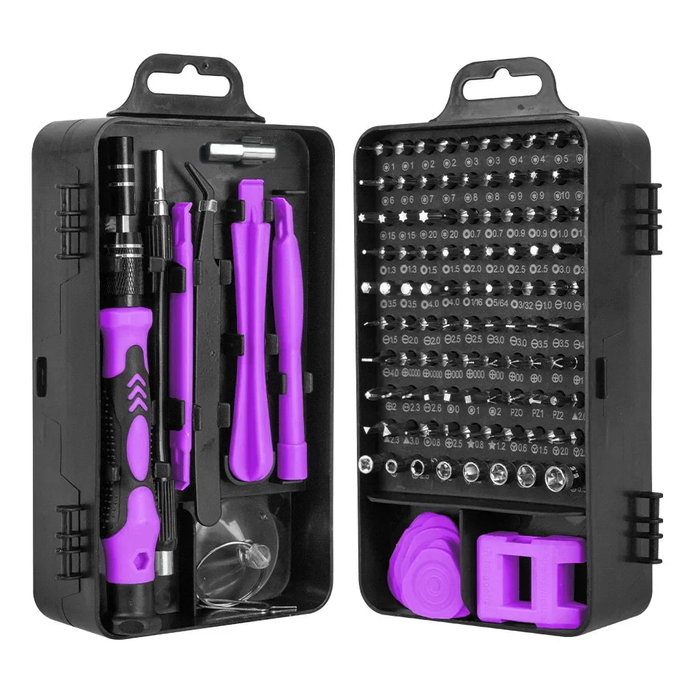 Ultimatives 115-in-1 Präzisions-Reparatur-Kit für schnelle und einfache Elektronik- und Geräte-Reparaturen.
