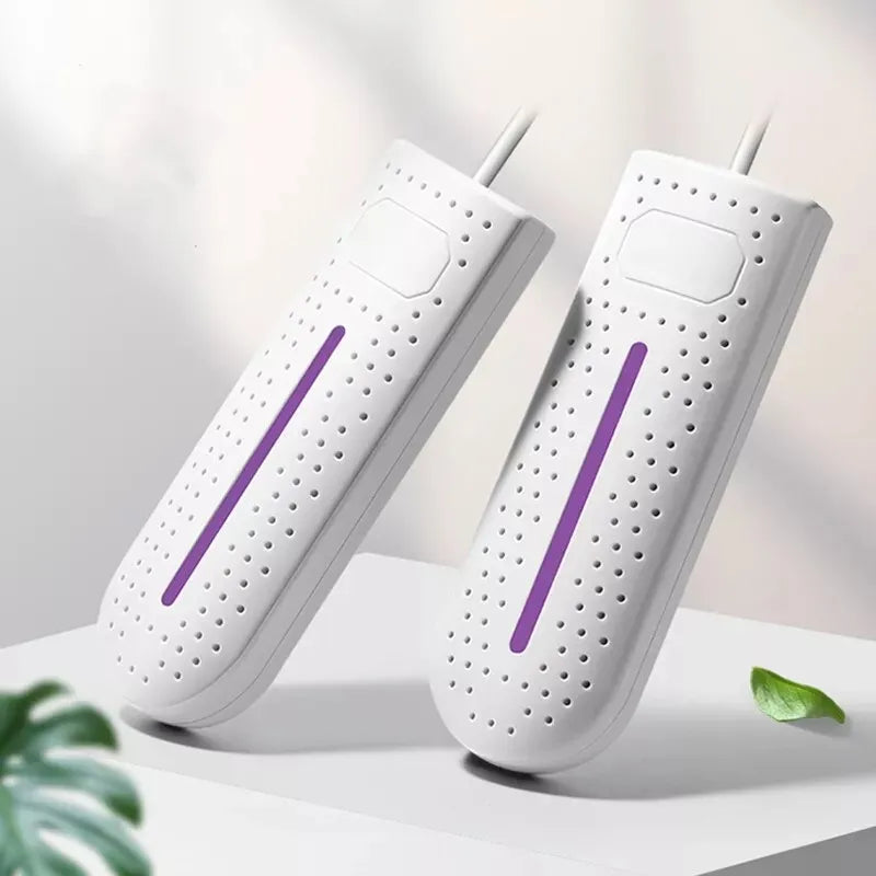 Kompakter UV-Schuhtrockner für Sportschuhe, Stiefel und Alltagsschuhe; ideal für Reise und Zuhause.