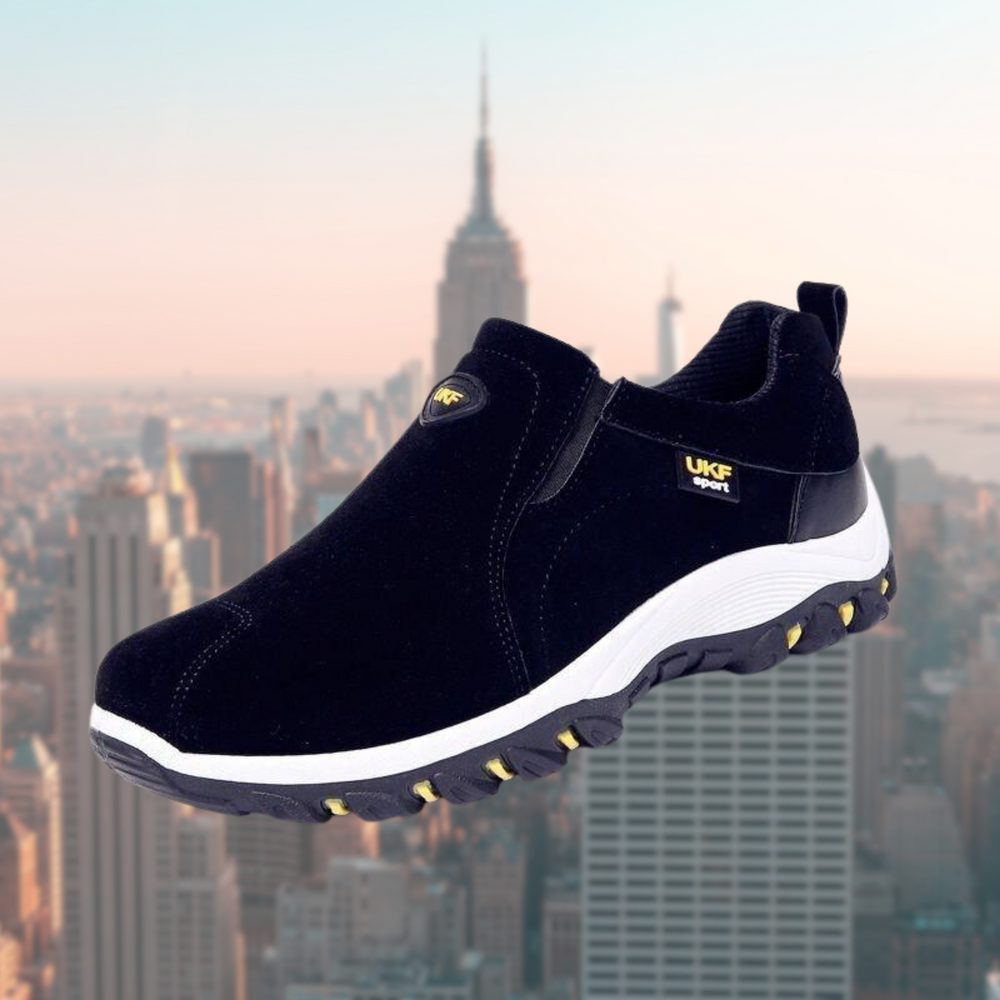 Bequeme Herren Slip-On Freizeitschuhe mit atmungsaktivem Obermaterial und rutschfester, stoßdämpfender Sohle.