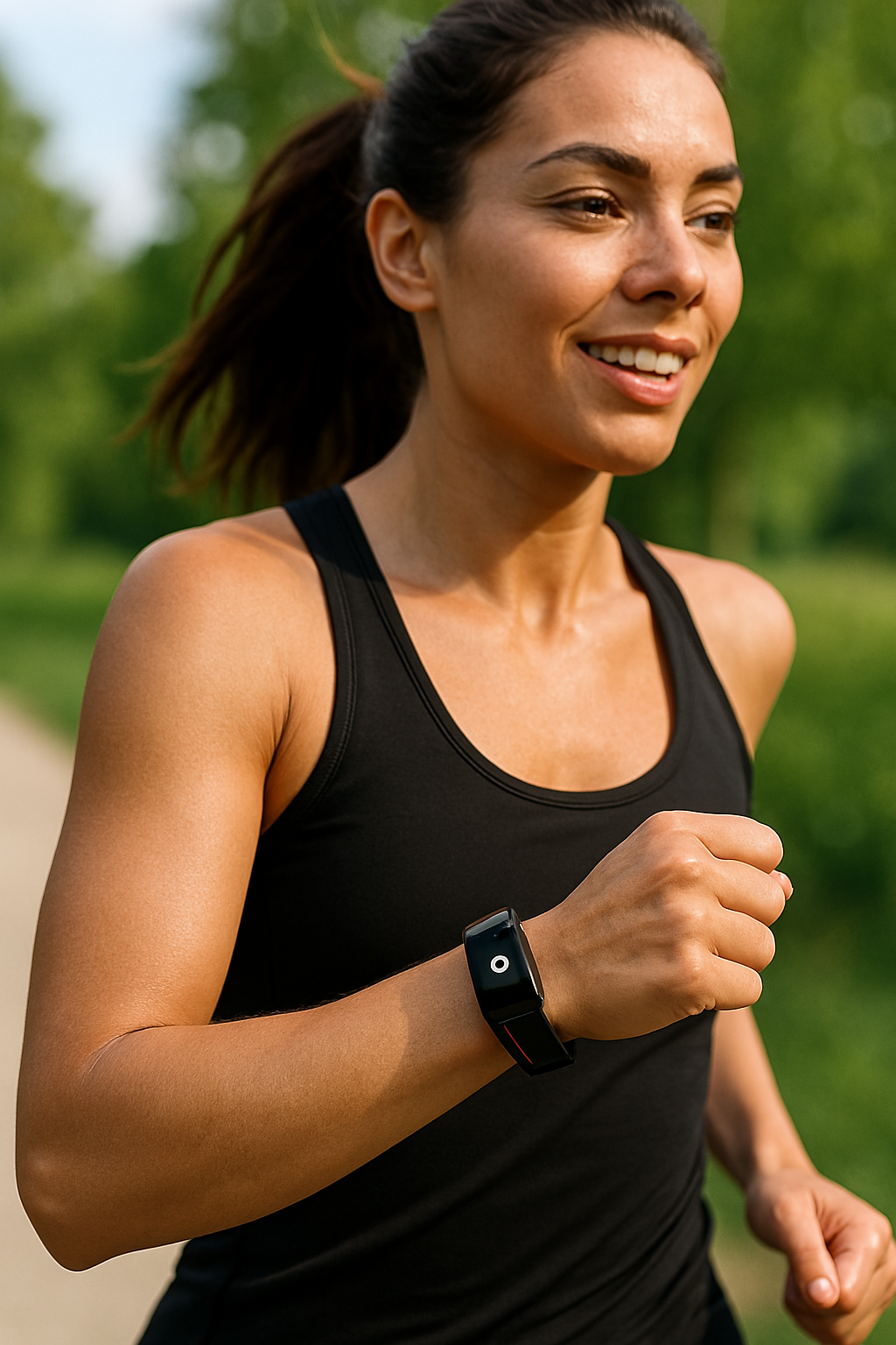 Smartwatch und Smartphone verbunden via Bluetooth, für Benachrichtigungen und Anrufmanagement.
