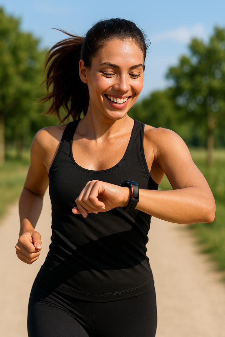 Smartwatch visualisiert Schlafphasen und Schlafmuster, detailliertes Schlaftracking für bessere Gesundheit.