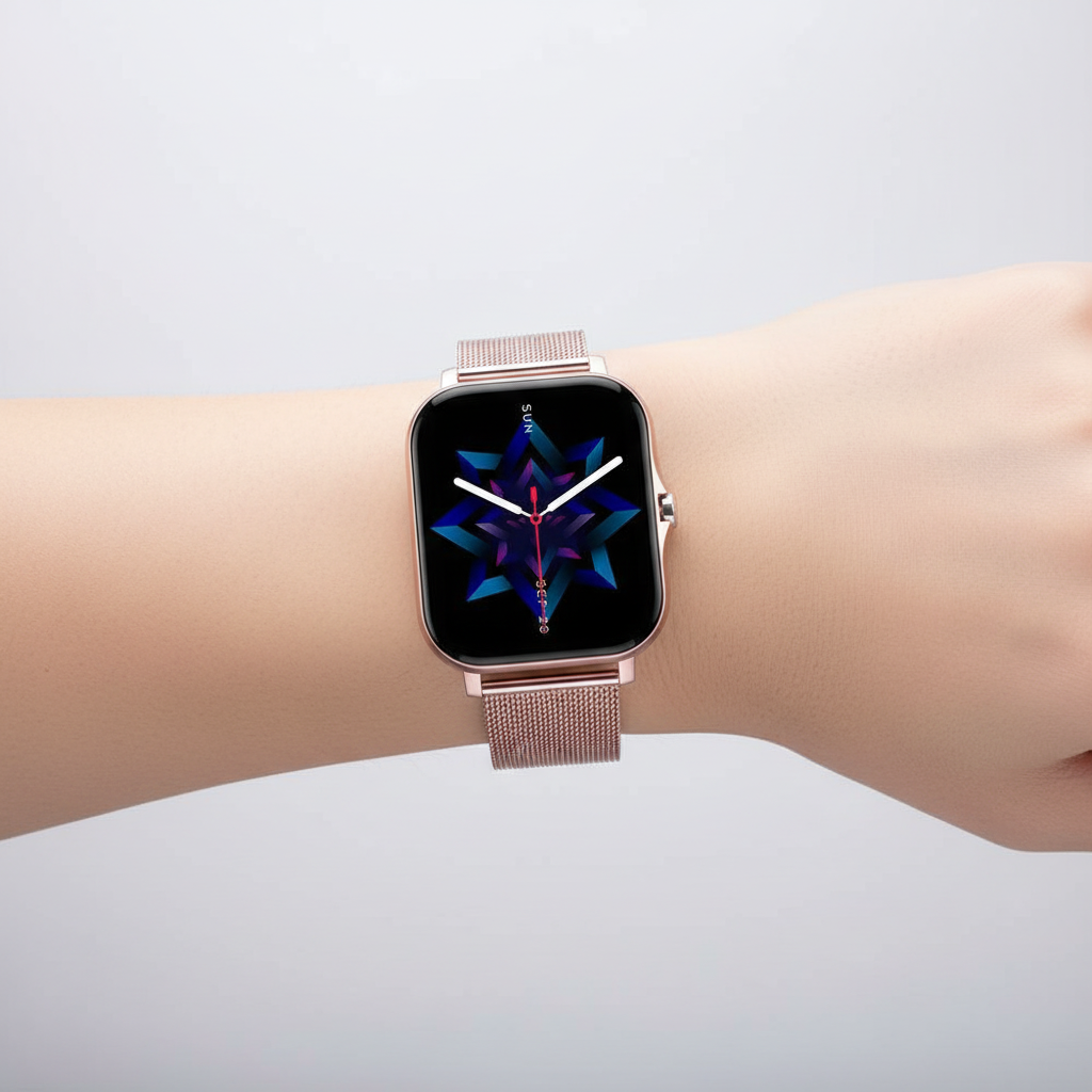 Smartwatch StyleTrack für Damen, ideal zur Überwachung der täglichen Aktivität und Herzfrequenz für mehr Gesundheit.