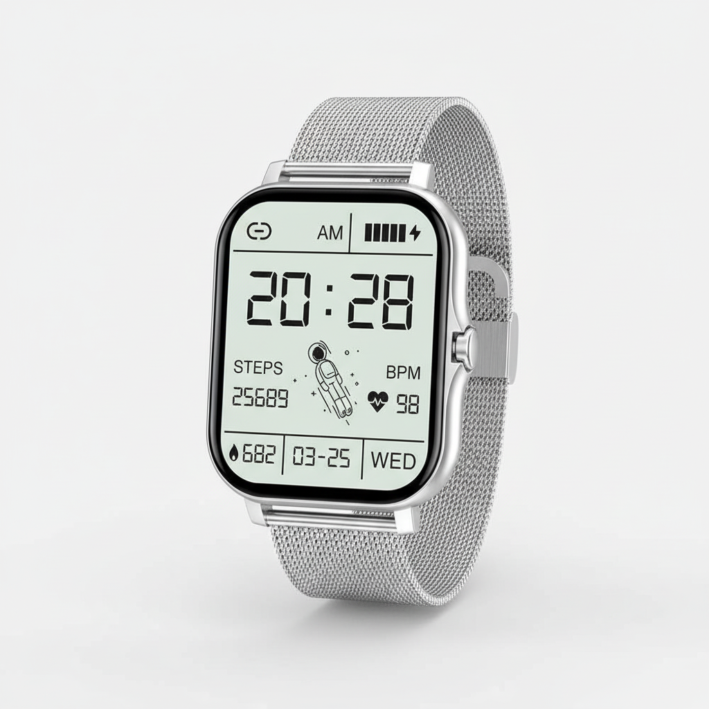 Elegante und intuitive StyleTrack Damen Smartwatch, Ihr smarter Begleiter für ein aktives und verbundenes Leben.