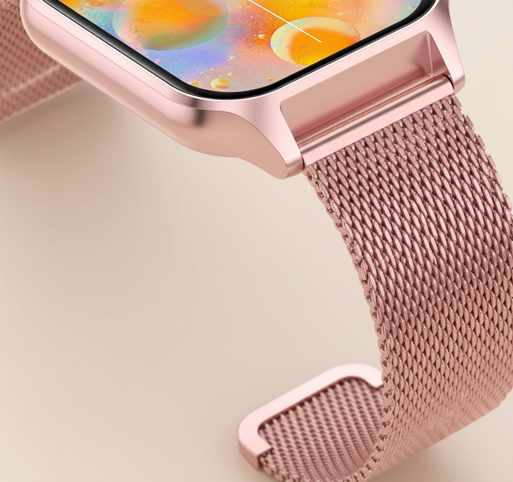 Elegante Damen Fitness-Tracker Uhr StyleTrack mit integrierter Gesundheitsüberwachung und schlankem Design.