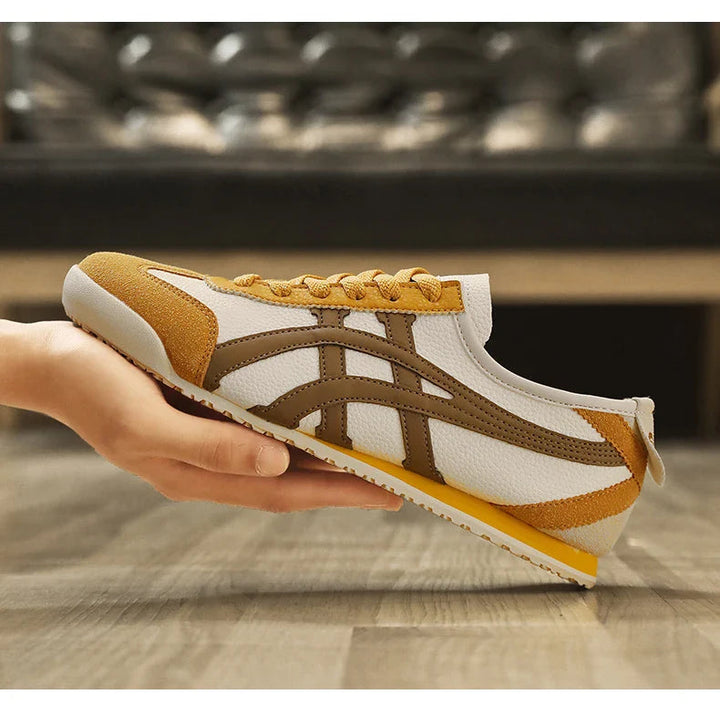 Bequeme Herren Freizeitschuhe, Retro Runner mit Kontraststreifen für den Alltag. Sportlich und stylisch.