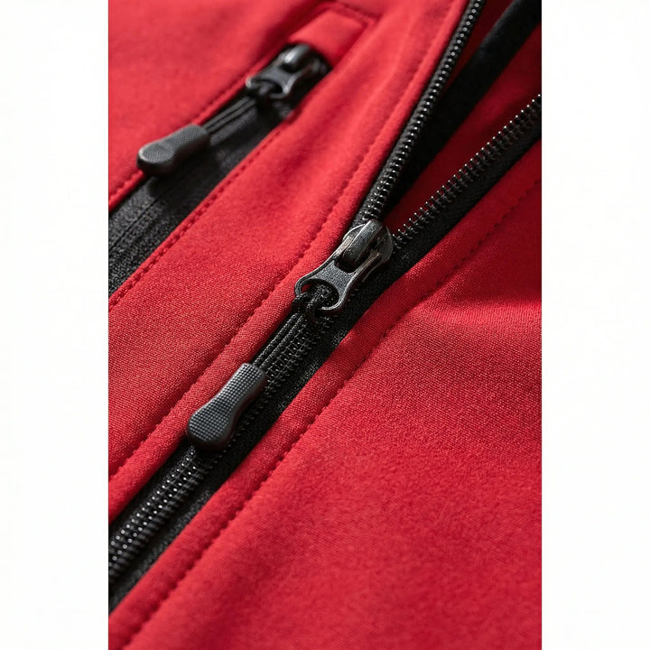 Sportliche Damen Softshelljacke mit Kapuze, atmungsaktiv. Ideal für aktive Tage, Wandern & Freizeit im Herbst und Frühling.