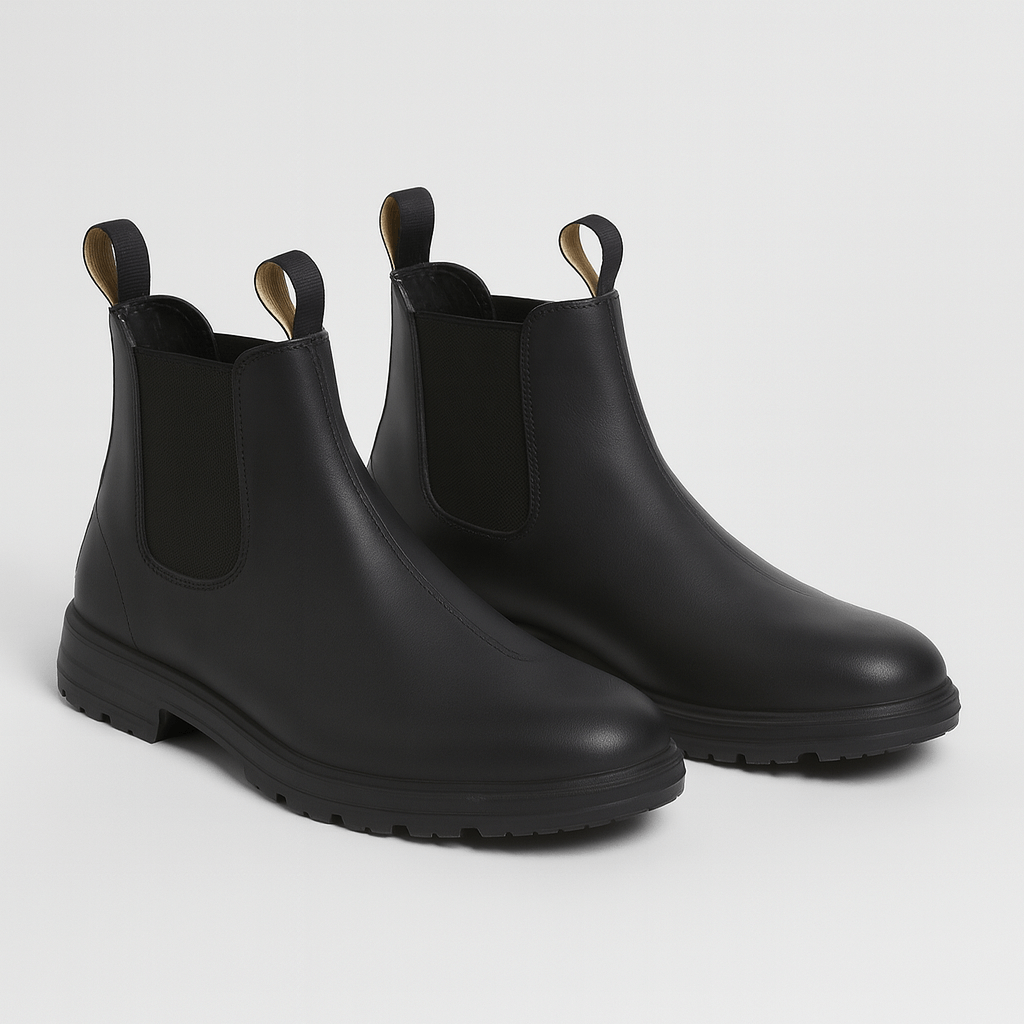 Fomari | Glattes PU-Leder Chelsea-Stiefel