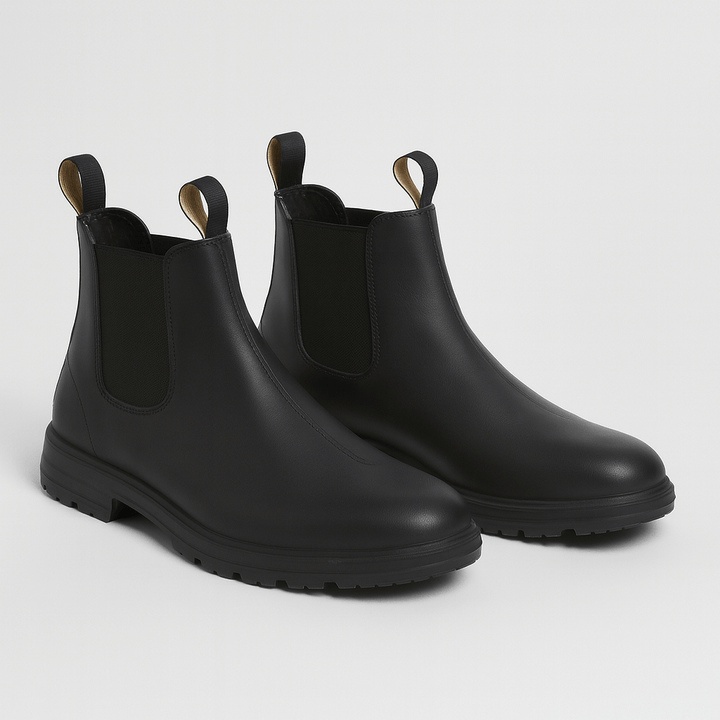 Fomari | Glattes PU-Leder Chelsea-Stiefel