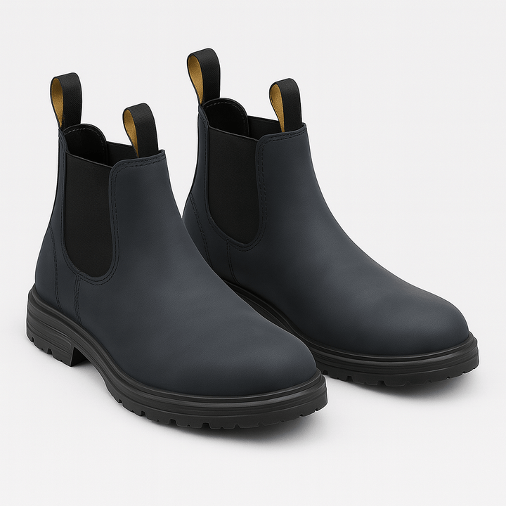 Fomari | Glattes PU-Leder Chelsea-Stiefel