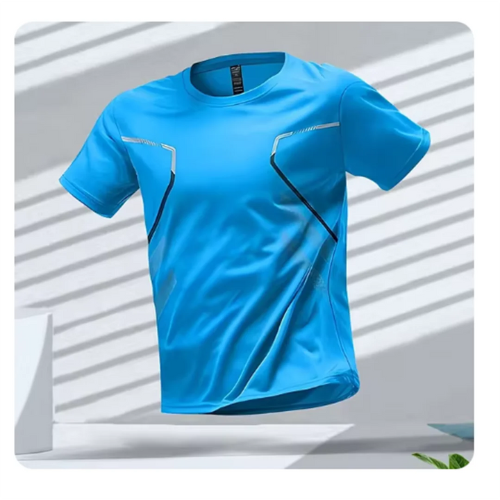 Vielseitiges Herren Kurzarm Sport-T-Shirt. Atmungsaktiv für Fitness, Laufshirt, Gym & komfortable Sportbekleidung.
