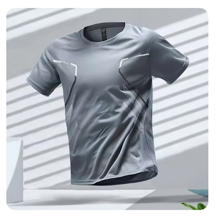 Hochwertiges Herren Sport-T-Shirt, kurzarm. Atmungsaktive Sportbekleidung für Fitness-Training & Gym-Workouts.