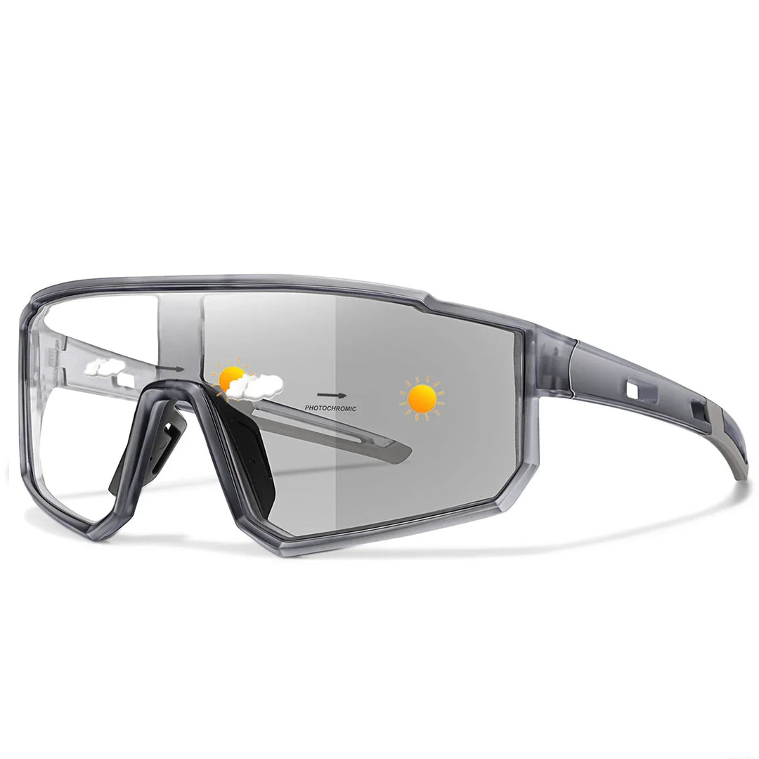 Laufbrille selbsttönend, UV-Schutz, unisex, ergonomisch geformt für Komfort.