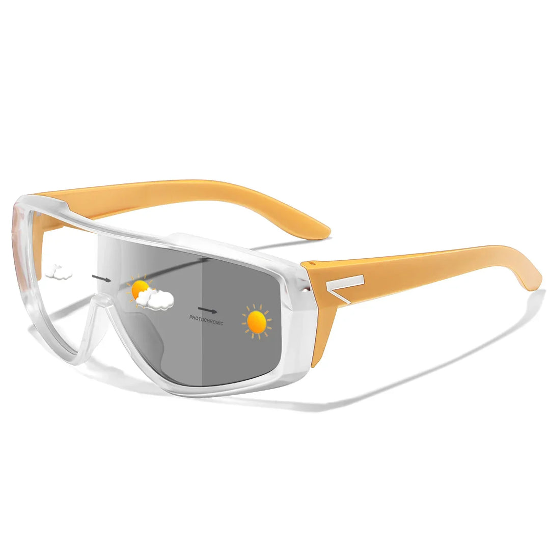 Vielseitige selbsttönende Sportsonnenbrille, UV-Schutz, unisex, für alle Outdoor-Sportarten.