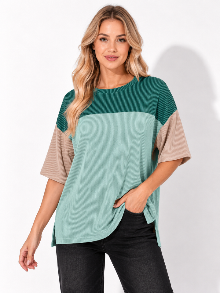 Elegantes, bequemes Damen Kurzarmshirt, vielseitig kombinierbar. Modernes Oberteil für Alltag und Sommer.