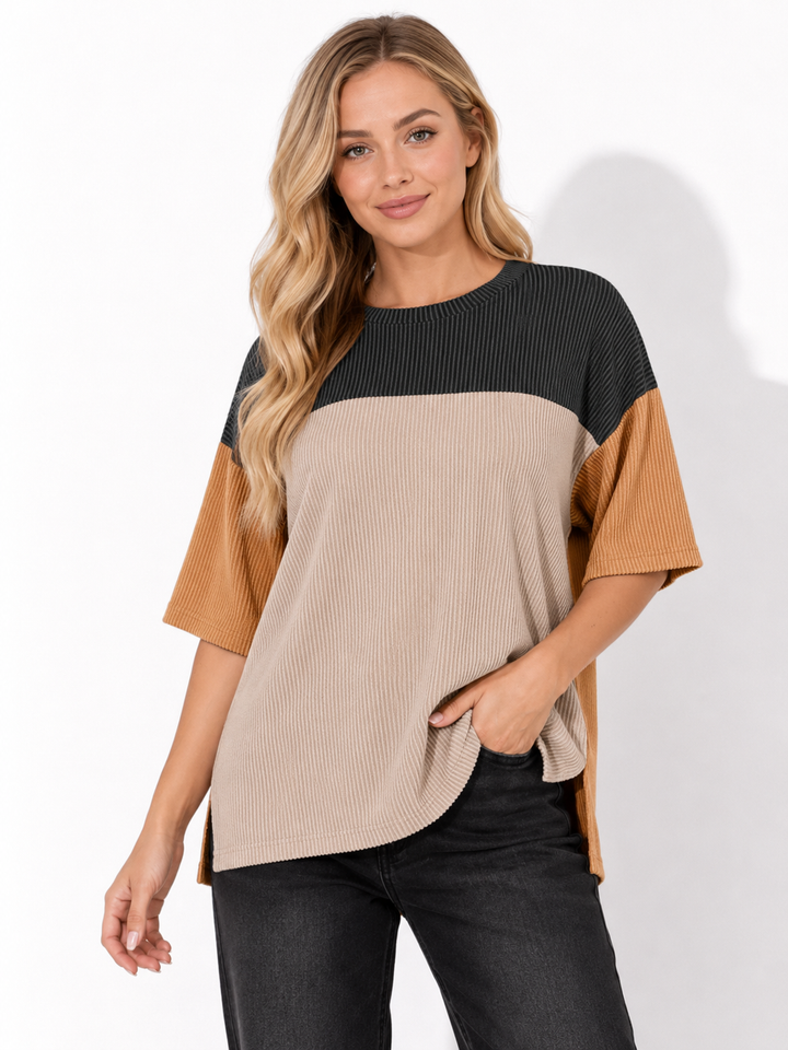 Weiches, modernes Damen Kurzarmshirt für jeden Tag. Ein bequemes und vielseitiges Basic Oberteil für Freizeit.