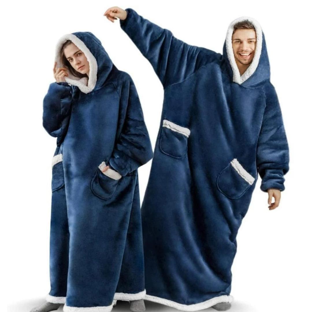 Extra-warmer Oversized Kuschelhoodie für Damen & Herren, ideal gegen die Kälte in Herbst & Winter.