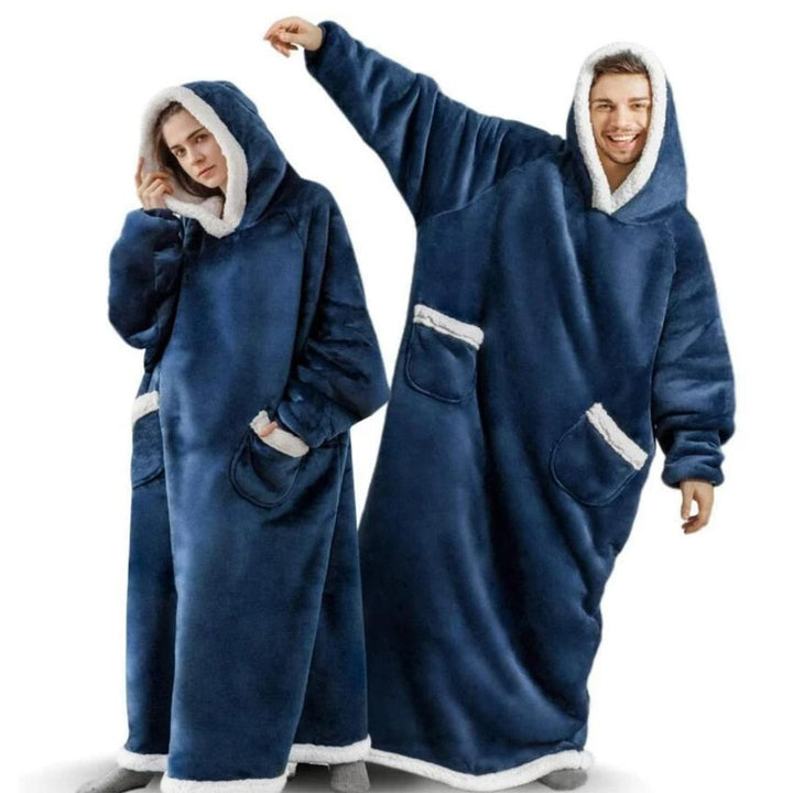 Extra-warmer Oversized Kuschelhoodie für Damen & Herren, ideal gegen die Kälte in Herbst & Winter.