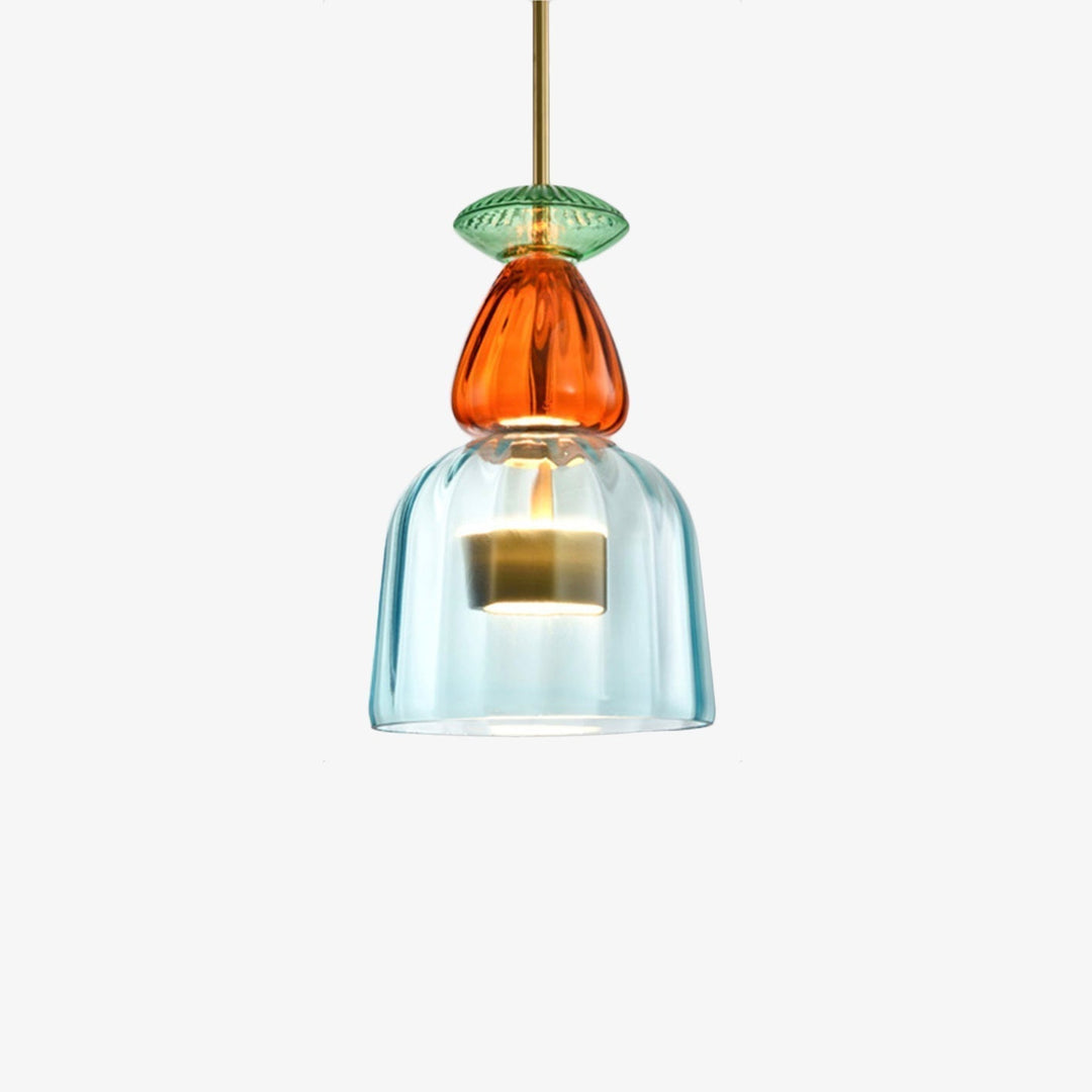 Minimalistische bunte LED-Deckenleuchte, modern, Hängelampe für elegantes Design.