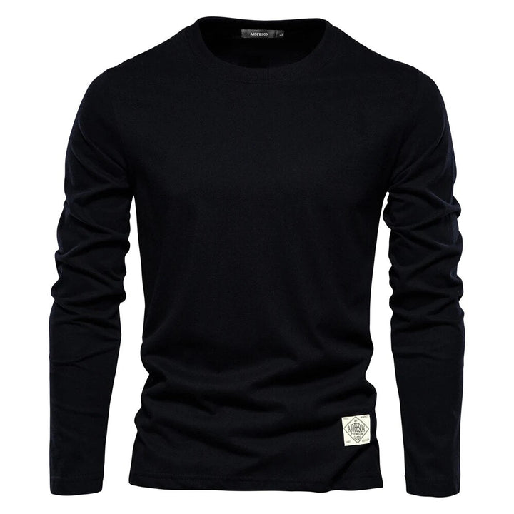 Bequemes Herren Basic-Sweatshirt mit Rundhals, perfekt für den Casual-Look & Layering.