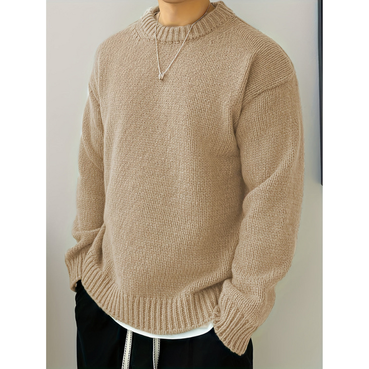 Klassisches Herren Sweatshirt Rundhals. Vielseitig kombinierbar für Herbstmode & entspannte Looks.
