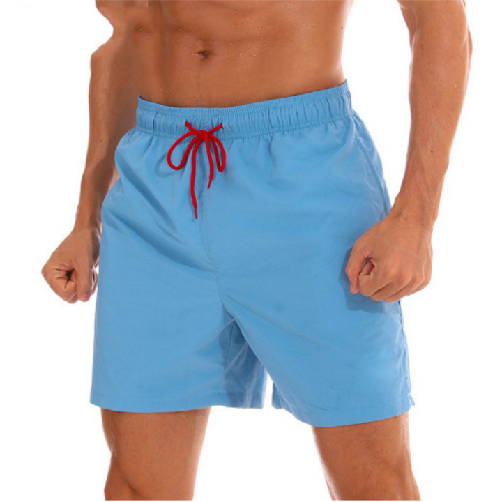 Schnelltrocknende Herren Badeshorts Myron mit Kordelzug, robust & stylisch für trendige Strandmode.