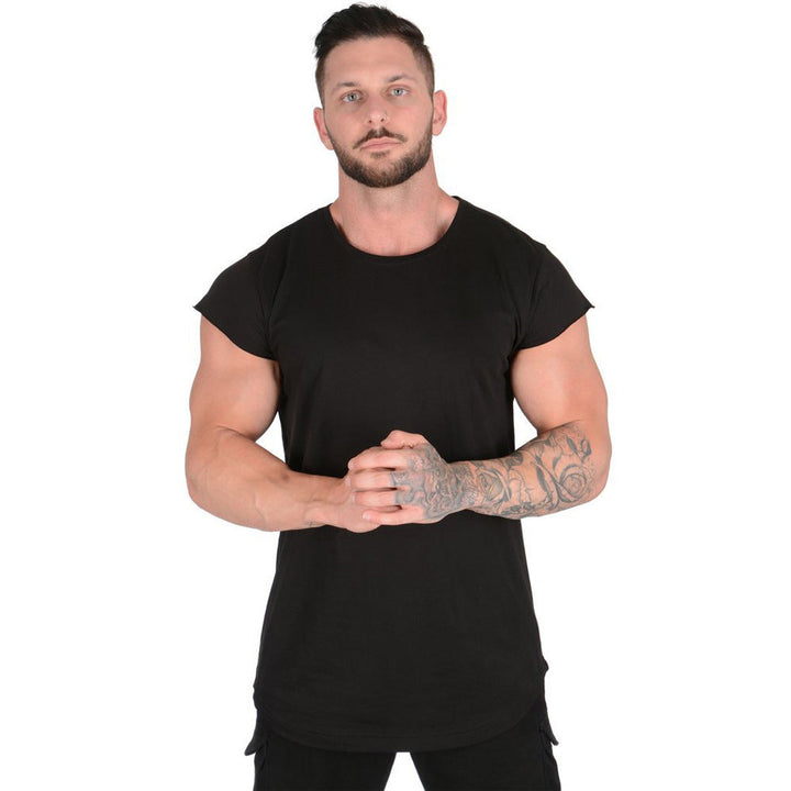 Herren Oversized T-Shirt mit Curved Hem, ideal für Fitnessstudio, Sport & lässigen Alltag.