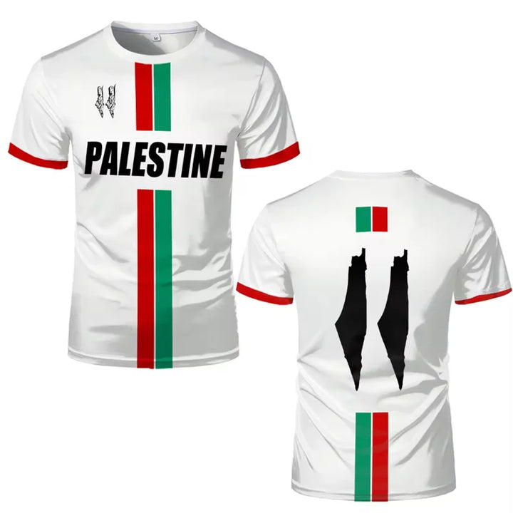 Atmungsaktives Herren Palästina Fußballtrikot, leicht & bequem, ideal für Sport oder als Freizeitbekleidung.