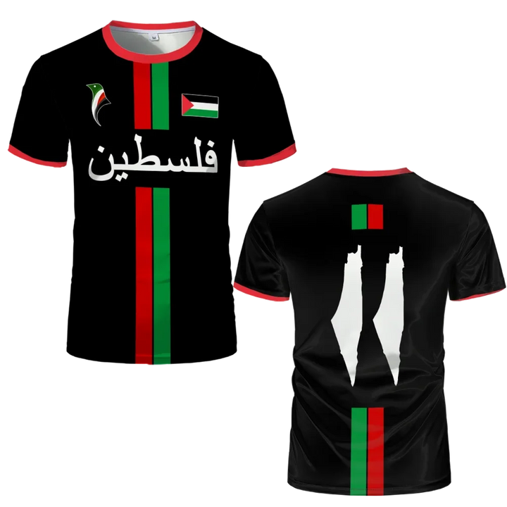 Dynamisches Herren Palästina Sportshirt, atmungsaktives Fußballtrikot für aktive Männer & Palästina-Fans.