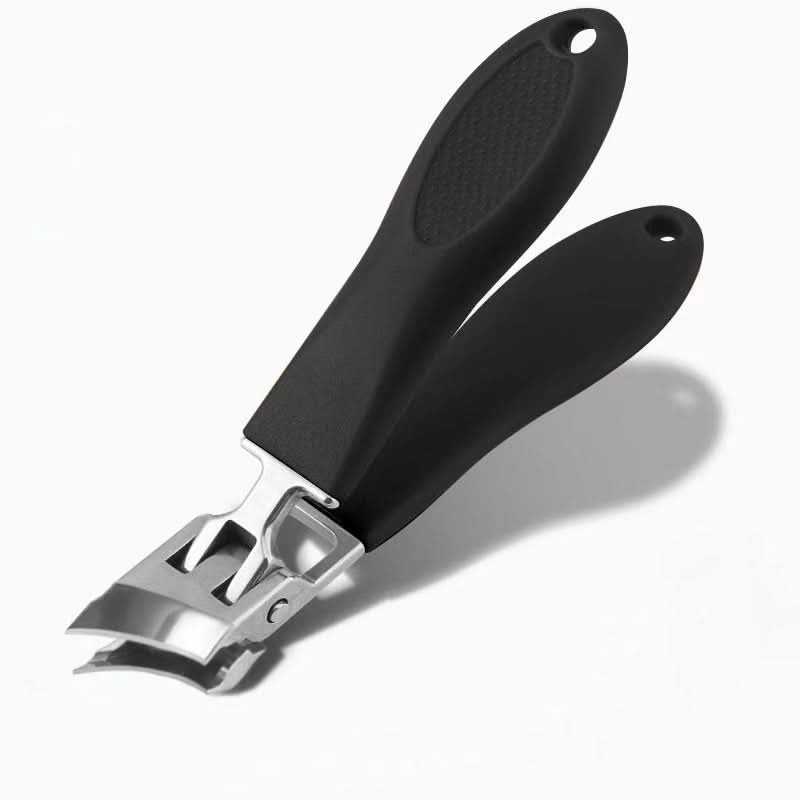 Ergonomischer Edelstahl-Nagelknipser für Maniküre & Pediküre. Präzises Werkzeug, extra weit öffnend.