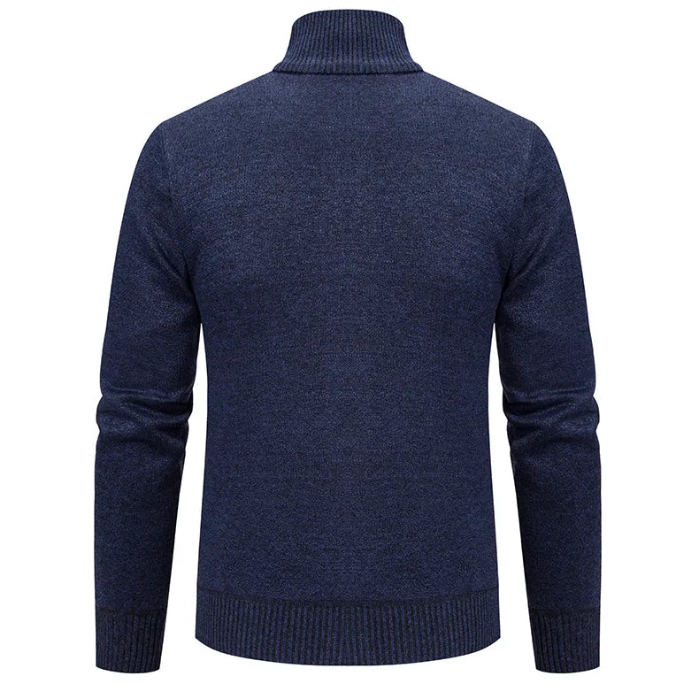 Moderne Herren Oberbekleidung: Feinstrick Cardigan mit Reißverschluss, komfortabel und elegant für Herren.