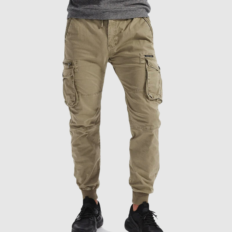 Herren Cargo Joggerhose, lässig & bequem für Frühling/Sommer. Ideal für Streetwear & Freizeit.