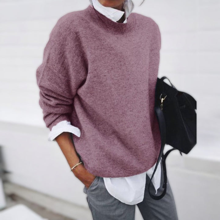 Warmer Damen Langarmpullover aus feinem Garn, weich und bequem, für maximalen Komfort im Winter.